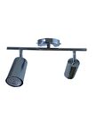 Rsylight Metal Modern 2Li Krom Kaplama Led Spot Avize Günışığı Ampullü