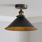 Rsylight Retro Metal Tavan Plofyoner Rustik Dekoratif Tavan Avize Çap:30 cm 