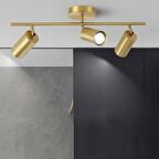 Rsylight Metal Modern 3 LÜ Eskitme Kaplama Mafsallı Led Spot Avize Günışığı Ampullü