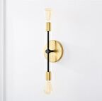 Rsylight Retro Metal Modern Salon - Yatak Odası Duvar Gold Aplik 