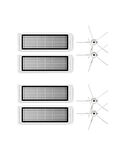 Roborock S6/S6 Pure Uyumlu Yedek Hepa Filtre Yan Fırça -8 Parça