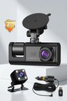 3 Kameralı Araç Kamerası Geri Görüş Kameralı Park Destekli Dashcam