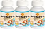 Omega 3 Balık Yağı Vitamin D3 Vitamini 3x100 Softgel Portakal Aromalı
