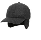 Kulaklı Füme Kaşe Şapka Kışlık Kaşe Erkek Şapka