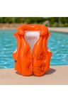 Çocuk Şişme Can Yeleği Yüzme Can Yeleği Deniz Yeleği Şişme Kırmız Yelek Life Vest Emniyet 50x47 cm.