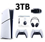 Sony Playstation 5 Slim Dijital 3TB +2.Dualsense+PS5 KAMERA +3D PLUS KULAKLIK
