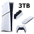 Playstation 5 Slim Dijital 3TB+ŞARJ İSTASYONU+MEDİA KUMANDA