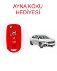 Fiat Egea 500x Silikon Anahtar Koruma Kılıfı + 5 Adet Hediye Koku 2.Resime Bakınız Uyumlu Anahtar Modeline