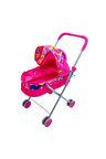SEÇTİM ALDIM VARDEM BEBEK ARABASI BEŞİKLİ FL6068-F METAL KATLANABİLİR PUSET PEMBE KALPLİ 4 TEKER 3+