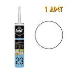 Selsil Yağmura Dayanıklı Silikonize Mastik BEYAZ 485 gr. - 1 Adet