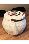 Dekoratif Sepet, Kapaklı Sepet, Çok Amaçlı Saklama Kutusu