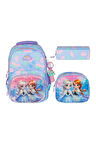 Relaxion Yeni Sezon Elsa Figürlü Ilkokul Sırt Çantası Beslenme Çantası Kalemlik Üçlü Takım