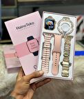Haino Teko G9 Mini Gold Yetişkin 41MM Kadın Akıllı Saat 3 KORDON-BİLEKLİK HEDİYELİ