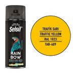 Selsil Rainbow Akrilik Sprey Boya TRAFİK SARI 400 ml. - RAL1023
