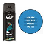 Selsil Rainbow Akrilik Sprey Boya AÇIK MAVİ 400 ml. - RAL5012
