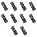 Silver Home Jumbo Mikrofiber Süper Emici Havlu Kurulama Temizlik Bezi - Gri - 50x70 Cm. - 10 Adet