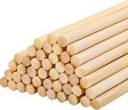 Ahşap Bambu Maket Patates Kızartma Çubuğu Çöp Şiş - Boy : 35 Cm./ En : 5 mm. - 500 Adet