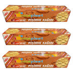 Niceplast Kesimsiz Yağlı Fırın Pişirme Kağıdı - 37 Cm. x 50 Metre - 3 Paket