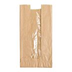Pencereli Kraft Baget Ekmek Fırın Kese Kağıdı - Küçük boy - 12 x 28 Cm. - 0.5 Kg.lık - 10 Paket