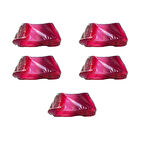 Plastik Şeffaf Pembe Sup Kaşık - Tatlı Dondurma Kaşığı - 12.5 Cm. - 50 Adetlik 5 Paket