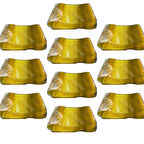 Plastik Şeffaf Sarı Sup Kaşık - Tatlı Dondurma Kaşığı - 12.5 Cm. - 50 Adetlik 10 Paket