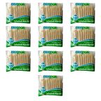 Burpak Jelatinli / Poşetli Ahşap Kürdan - 400 Adetlik 10 Paket