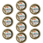 My-Ebi Altın Renkli Parti Davet Plastik Tabak - 17 Cm. - 25 Adetlik 10 Paket