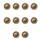 Parti Davet Piknik Doğum Günü Sert Plastik Mika Tabak - Altın - 18 Cm. - 6'lı 10 Paket