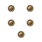 Parti Davet Piknik Doğum Günü Sert Plastik Mika Tabak - Altın - 18 Cm. - 6'lı 5 Paket