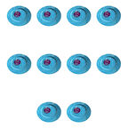 Kullan At Parti Davet Sunum Servis Plastik Sert Mika Tabak - 26 Cm. - Turkuaz - 6 Adetlik 10 Paket