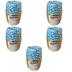 Dolphin Muffin Kağıt Karton  Altın Mavi Desenli Cupcake Kek Kalıbı Kapsülü Kabı - 25 Adetlik 5 Paket