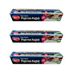 Roll-Up Kayar Bıçaklı Beyaz Yağlı Fırın Tepsi Pişirme Kızartma Kağıdı - 37 Cm. x 40 Metre - 3 Adet