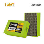 SGS Islak ve Kuru Elmas El Zımpara Pedi - 200 Kum - 1 Adet