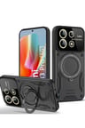 Redmi Note 13 4G Kılıf Joy Lens Standlı Kapak - Siyah