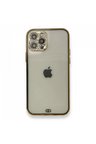 İphone 12 Kılıf Liva Taşlı Silikon - Siyah