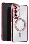 Galaxy S25 Edge Joke Simli Magneticsafe Kılıf - Pembe