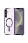 Newface Samsung Uyumlu Galaxy S Plus Kılıf Kross Magneticsafe Kapak - Mor