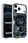 Onegif Apple İphone 17 Pro Max Mila Dalgalı Magsafe Kapak - Lacivert