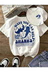 ways you can help shark baskılı oversize o yaka tişört