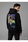 Lenithra Thomas Shelby Sırt Baskılı Unisex Oversize Hoodie Siyah / L