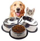 Paslanmaz Çelik Metal Mama Kabı 18 Cm.