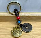 Metal Şans Ve Bereket Kedisi Anahtarlık Model 4