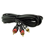 Pm-648 2 Rca Erkek + 3.5 Mm Stereo Erkek 3 Metre Kablo
