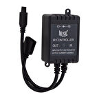 Ir Kontrol Kumandalı Renk Değiştiren Müziğe Sese Duyarlı Rgb Led Kontrol Cihazı