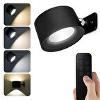 Ledx Al-Sk-Bd80A Çift Yönlü Kumandalı Duvar Aplik Çalışma Lambası 3000K-4000K-6500K