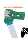 PS4 V3 KOLLAR İLE UYUMLU JDS JDM 055 USB PORT SOKET VE 12 PIN FLEX KABLO