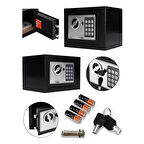 Elektronik Şifreli Para, Çelik Ve Otel Kasası 3mm Montaj Ekipmanları Hediyeli Paslanmaz Pil Hediyeli