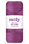Moly PP Cord Polyester Makrome No:3 1mm 160-Mürdüm Örgü İpi 100 Gram