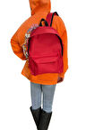 Kırmızı Renk Sırt Çantası Spor Çantası - Okul Çantası Günlük Kullanım Çanta