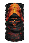 Bebo Store Extreme Spor Motor ve Bisiklet Kullananlara Özel Desenli Reflektörlü Buf Boyunluk Bandana Balaklava (skull-175)